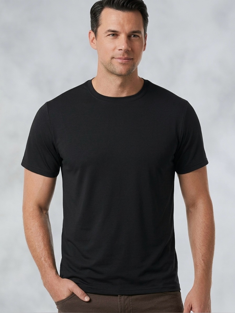 32 Degrees Cool Men's Short Sleeve Crew Neck T-Shirt 3-Pack Black Size L New Box